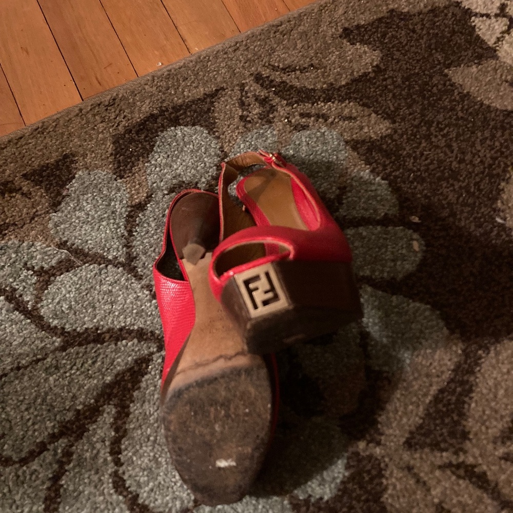 Red fendi heels